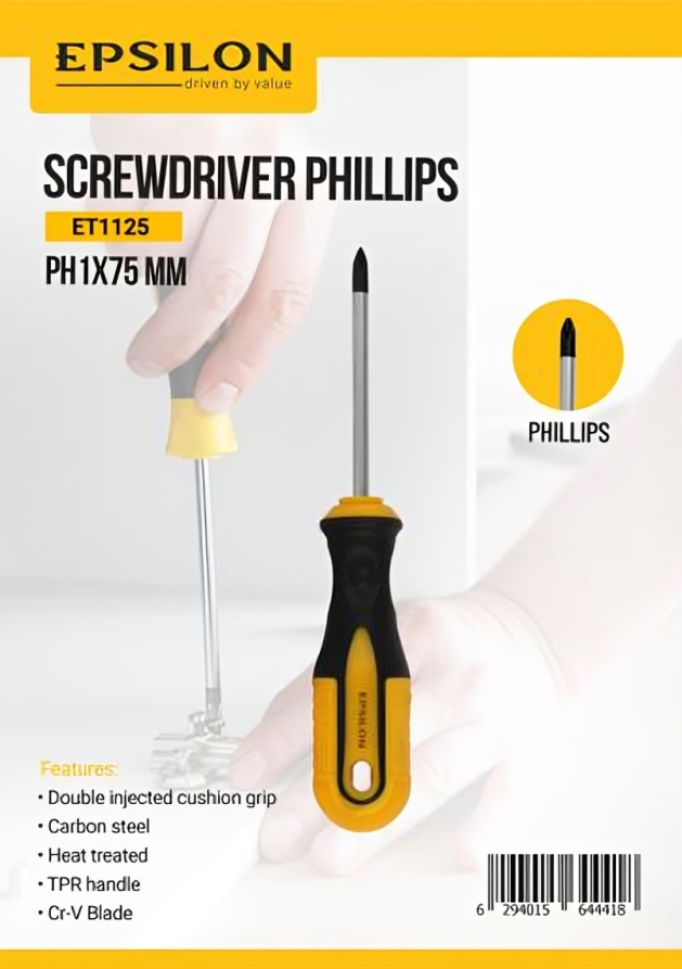 Screwdriver Phillips Ph1*75mm