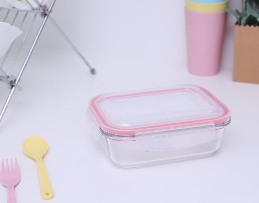Rectangle Glass Airtight Container