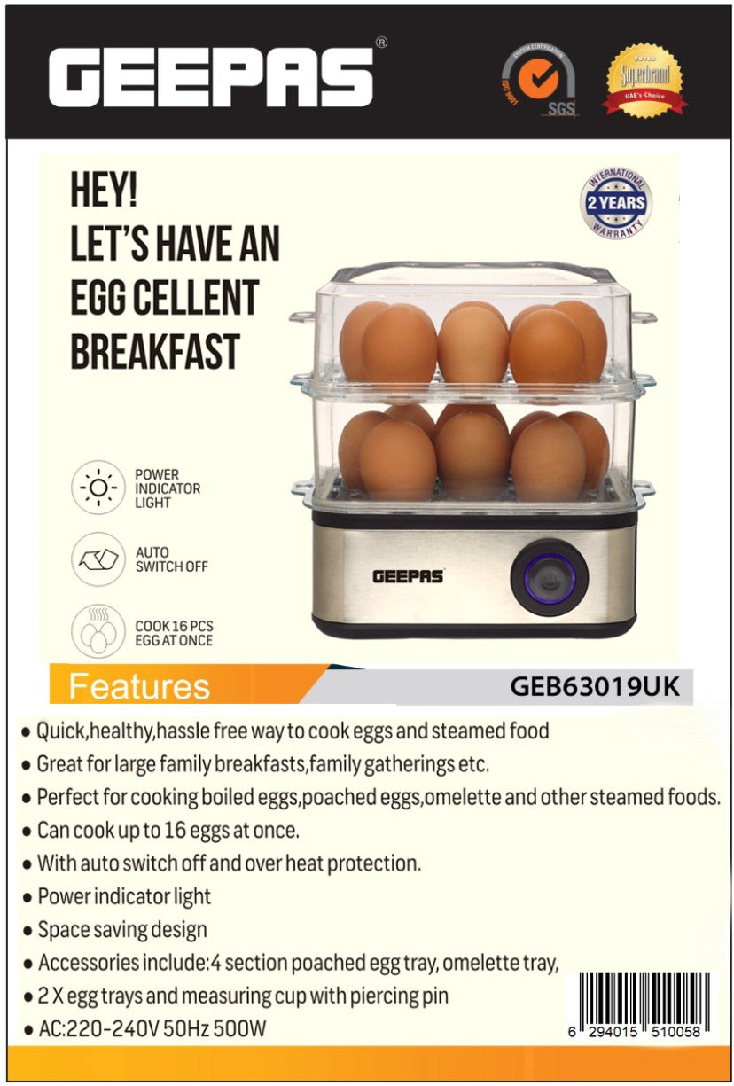 غلاية بيض كهربائية ممتازة بقدرة 500 واط