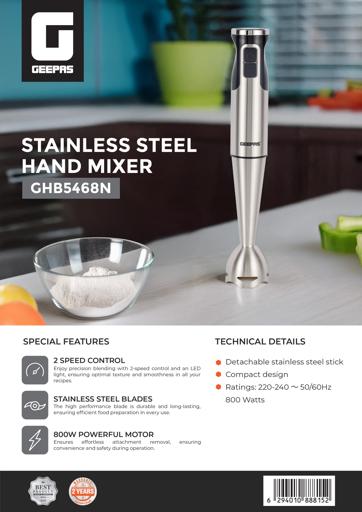 Stainless Steel Hand Mixer-