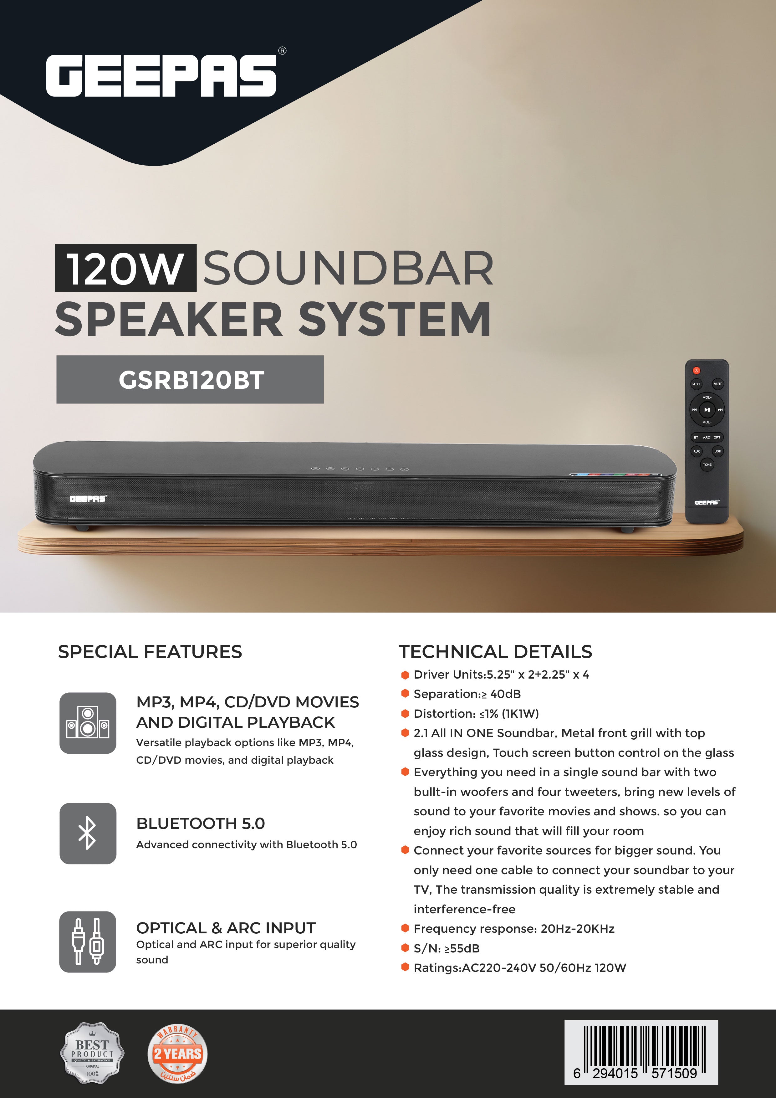 Soundbar Speaker System