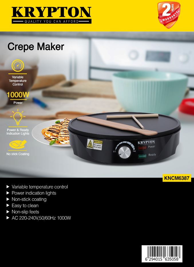 CREPE MAKER-KRYPTON-MODEL-KNCM6387