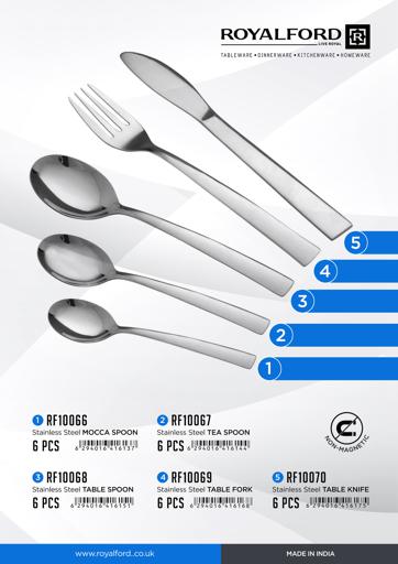 '6Pc SS  Tea Spoon 1x72