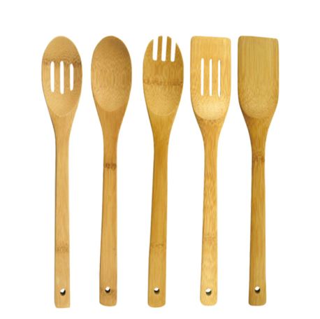 '5 Pcs Bamboo Kitchen Tools Set