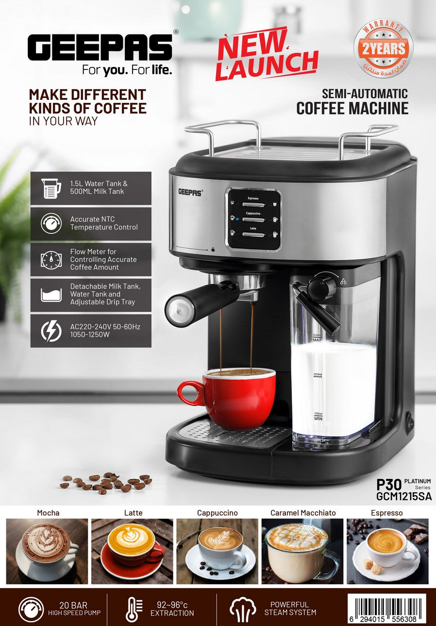 Espresso and Cappuccino Coffee Machine